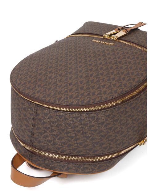 Zaino Rhea con cerniera grande, marrone, 30 x 36 x 14 cm