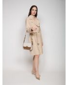 Bradshaw mittelgroße Schultertasche braun/vanille-24x16x8 cm