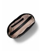 Addie Large Hobo Schultertasche aus schwarzem Leder, 45 x 32 x 13 cm