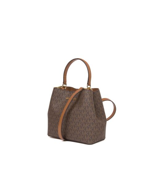 Borsa Pratt piccolo secchiello marrone-17x18x10 cm