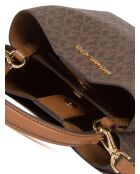 Borsa Pratt piccolo secchiello marrone-17x18x10 cm