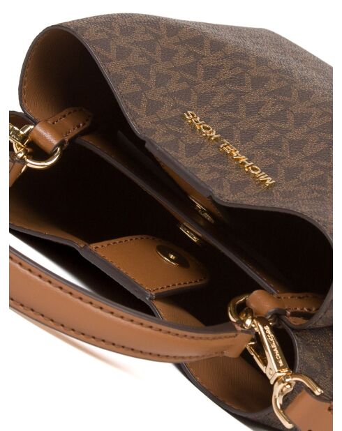 Borsa Pratt piccolo secchiello marrone-17x18x10 cm