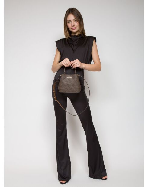 Borsa Pratt piccolo secchiello marrone-17x18x10 cm