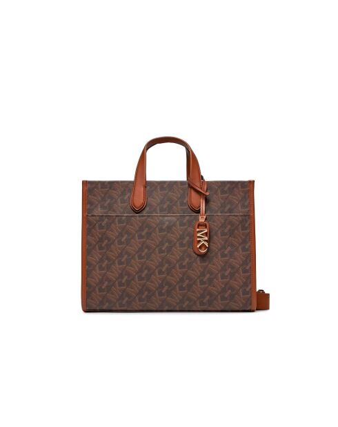 Sac à main Gigi grand format avec logo Empire Signature Marron-39.5x30x13.5 cm