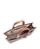 Gigi grote handtas met bruin Empire Signature-logo -39,5x30x13,5 cm