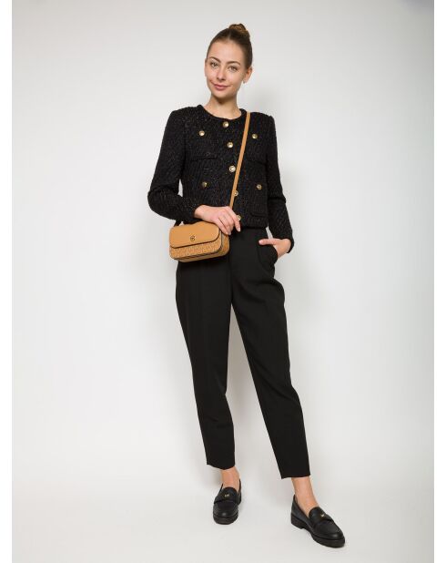 Jet Set Travel schoudertas met klein hertenlogo - 21x11x5 cm