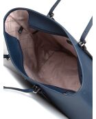 Sac fourre-tout en Cuir Jet Set Travel grand format Marine-43x29x16 cm