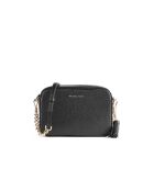 Mittelgroße Schultertasche Jet Set aus Leder, 21 x 14 x 6 cm, Schwarz