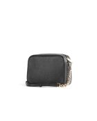 Mittelgroße Schultertasche Jet Set aus Leder, 21 x 14 x 6 cm, Schwarz