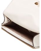 Greenwich Schultertasche mit kleiner Klappe Cremefarben -20x18x8 cm