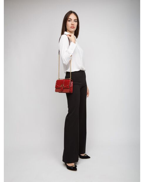 Sac bandoulière Greenwich petit rabat Cerise-20.3x15.2x7.6 cm