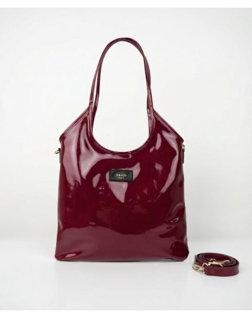 Sac porte épaule en Cuir neven bordeaux - 32x30x1 cm