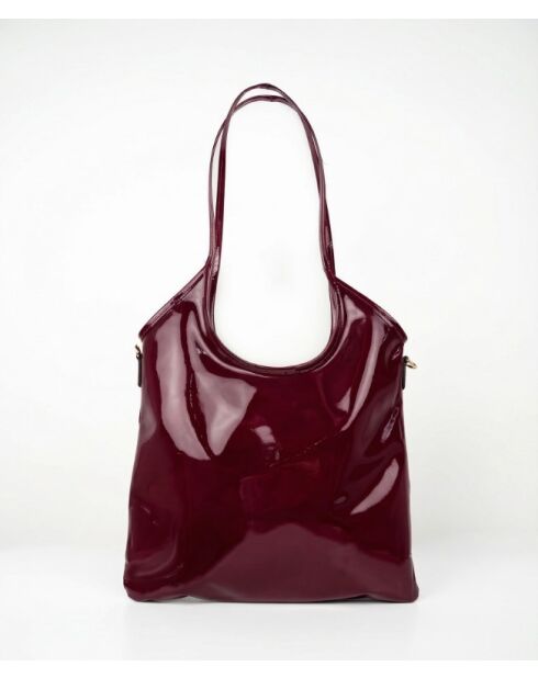 Sac porte épaule en Cuir neven bordeaux - 32x30x1 cm