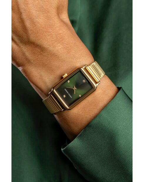 Montre en quartz pour femme rayons soleil dorée