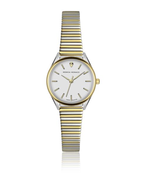 Montre en quartz pour femme argenté/doré