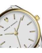 Montre en quartz pour femme argenté/doré