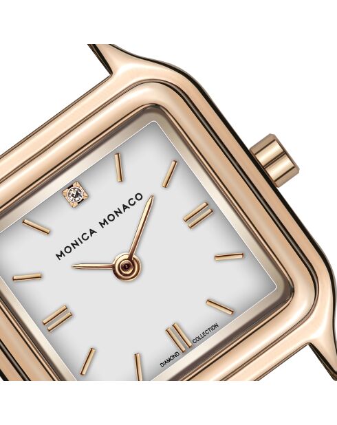 Montre en quartz pour femme rose doré