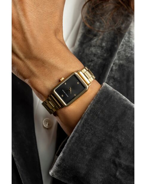 Montre en quartz pour femme rayons de soleil dorée