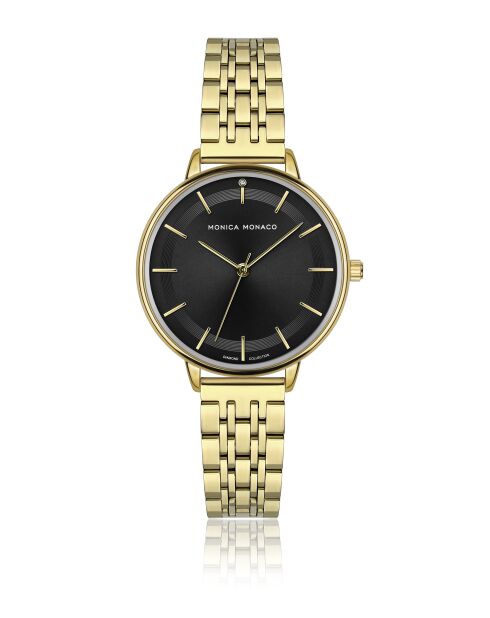 Montre en quartz pour femme rayons de soleil dorée