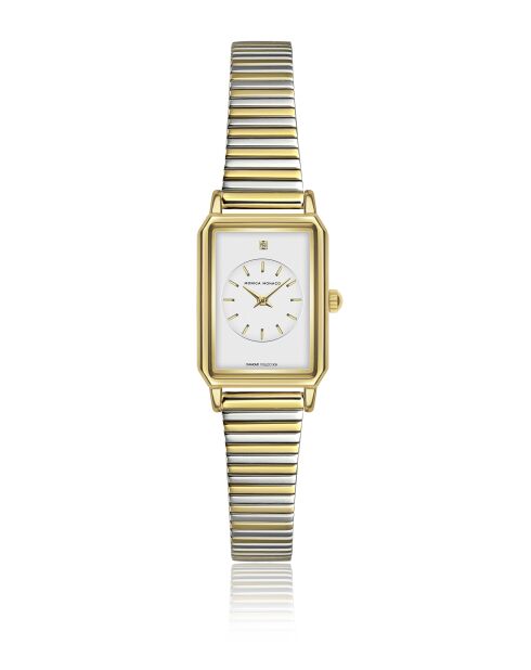 Montre en quartz pour femme argenté/doré