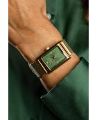 Montre en quartz pour femme dorée