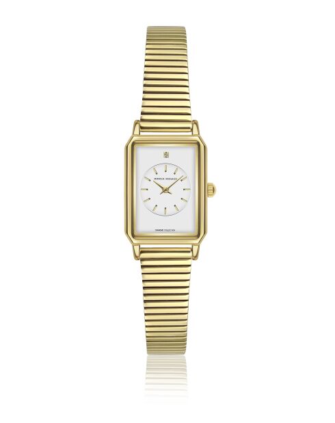 Montre en quartz pour femme dorée