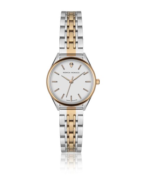 Montre en quartz pour femme argenté/doté