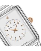 Montre en quartz pour femme argenté/doré rose