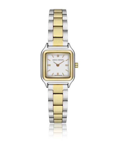Montre en quartz pour femme argenté/doré