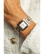 Montre en quartz pour femme argenté/doré