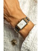 Montre en quartz pour femme argenté/doré
