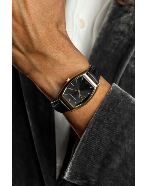 Montre en quartz pour femme rayons de soleil noire