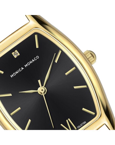 Montre en quartz pour femme rayons de soleil noire