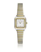 Montre en quartz pour femme argenté/doté