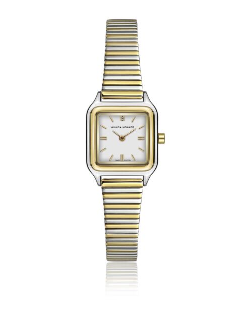Montre en quartz pour femme argenté/doté