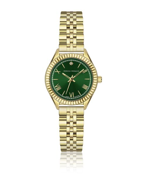 Montre en quartz pour femme rayons soleil dorée
