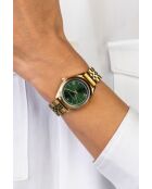 Montre en quartz pour femme rayons soleil dorée