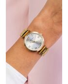 Montre en quartz pour femme rayons de soleil dorée