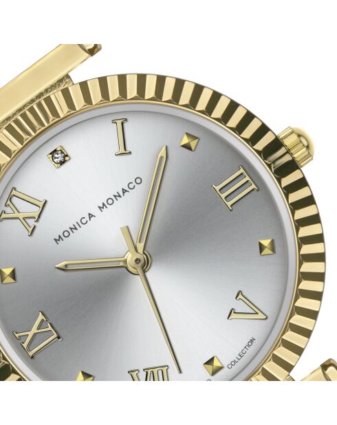 Montre en quartz pour femme rayons de soleil dorée