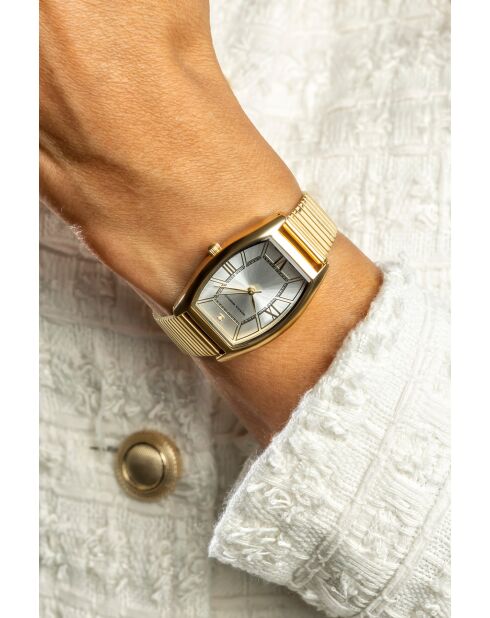 Montre en quartz pour femme rayons de soleil dorée