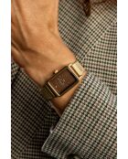 Montre en quartz pour femme rayons de soleil dorée