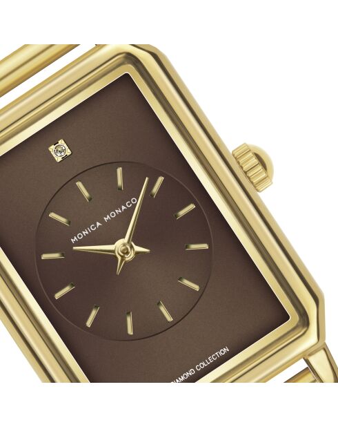 Montre en quartz pour femme rayons de soleil dorée