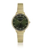 Montre en quartz pour femme rayons soleil dorée