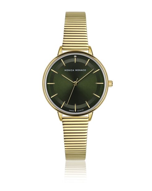 Montre en quartz pour femme rayons soleil dorée