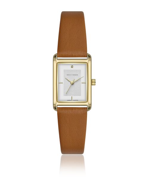 Montre en quartz pour femme marron
