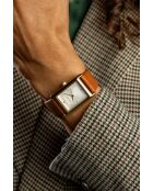 Montre en quartz pour femme marron