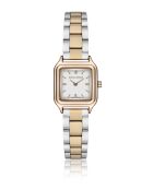 Montre en quartz pour femme argenté/doré rose