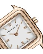 Montre en quartz pour femme argenté/doré rose