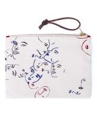 Pochette Face à Face 100% Coton Bio crème - 16x22 cm