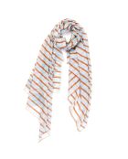 Sciarpa 100% cotone biologico Sens blu - 100x200 cm